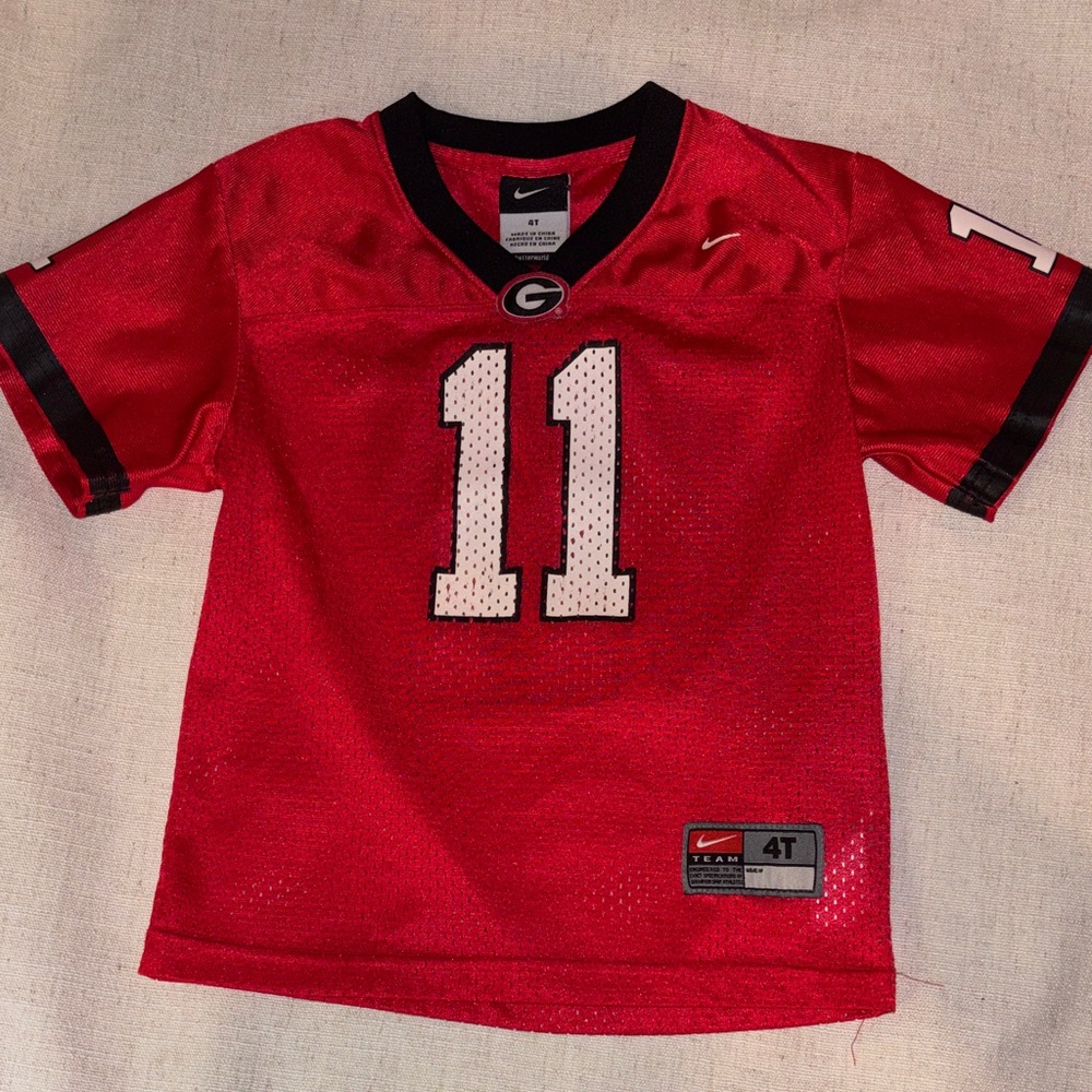 Nike Kids Red and Black Sports Jersey